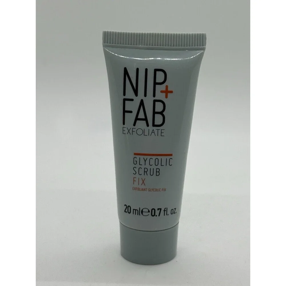 Nip + Fab Exfoliate Glycolic Glow Tonic 2% 1oz, Scrub Fix 0.7oz, Free Vitamin C